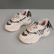 Damen Sportliche Chunky Sneakers mit exklusivem Mustermix und strapazierfähigem Obermaterial