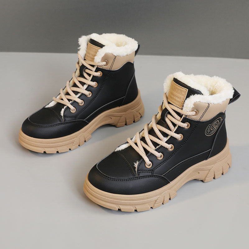 Damen warme Winterstiefel mit kuscheligem Innenfutter und rutschfester Sohle