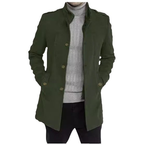 Herren eleganter multifunktionaler Langmantel Aliams