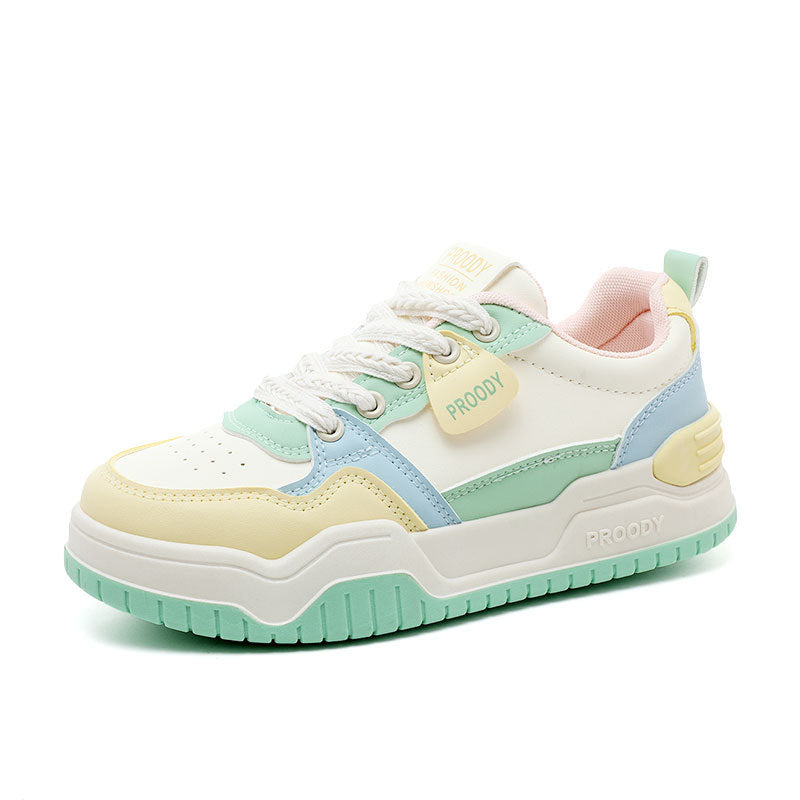 Damen Sportliche Chunky Sneakers mit modischem Design und dämpfender Laufsohle