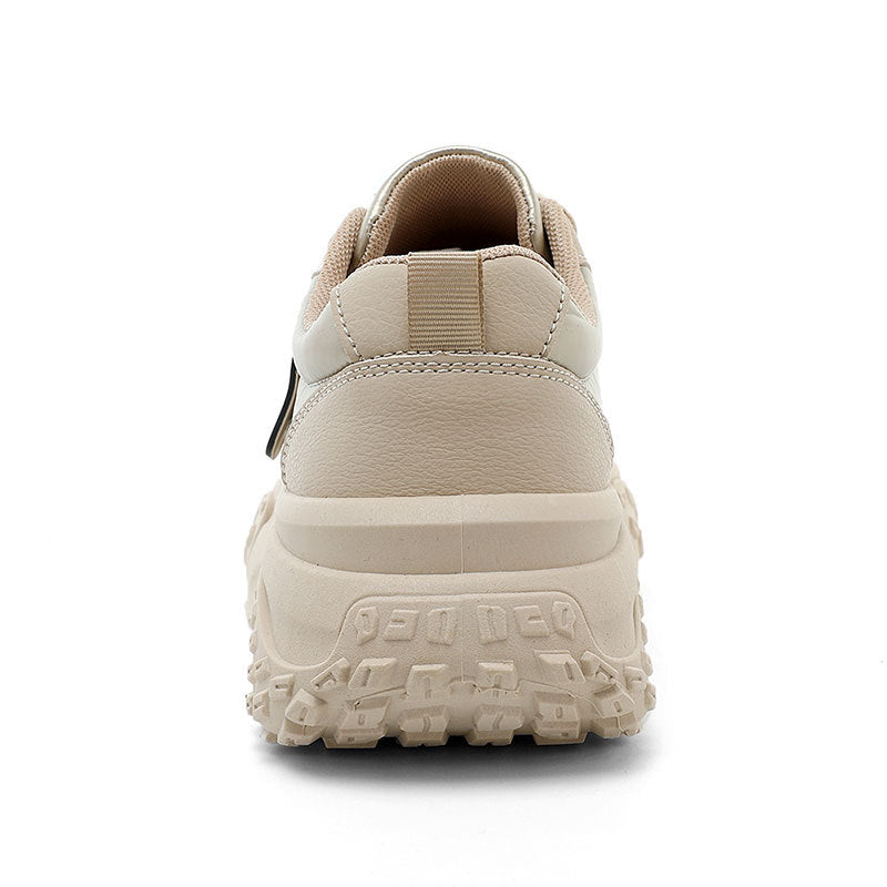 Damen Sportliche Plateau Sneakers mit rutschfester Laufsohle und atmungsaktivem Obermaterial