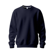 Herren nan Oversize-Rundhals-Sweatshirt aus weichem Baumwollfleece mit gerippten Bündchen Drune