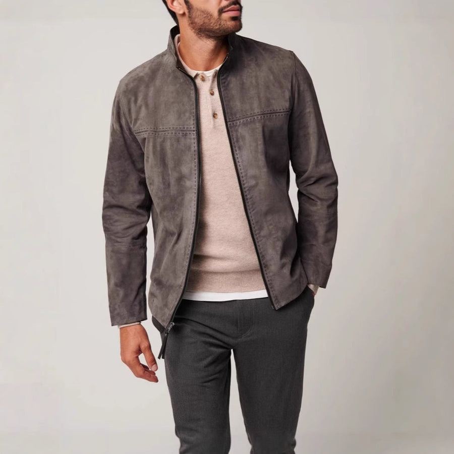 Herren elegante Wildlederjacke Aliams