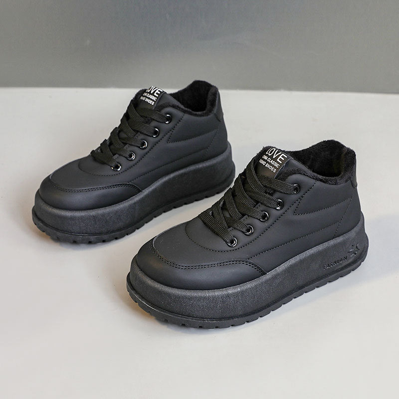 Damen Winterliche High-Top Sneakers mit Fleece-Innenfutter