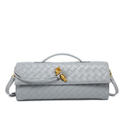 Luxury Vegan Leather Clutch – Handwoven, Elegant & Sustainable