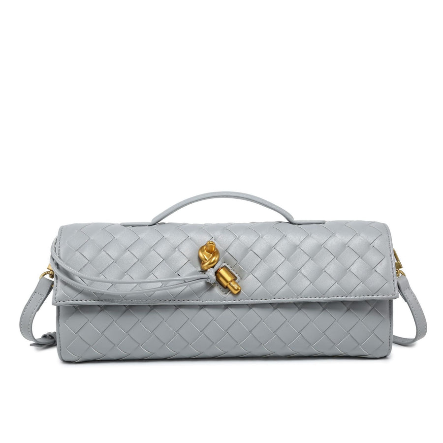 Luxury Vegan Leather Clutch – Handwoven, Elegant & Sustainable