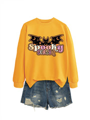 Damen Sweatshirt mit kreativem Halloween-Motiv