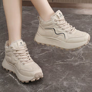 Damen Winterliche High-Top Sneakers mit Wärmeisolierung und rutschfester Sohle
