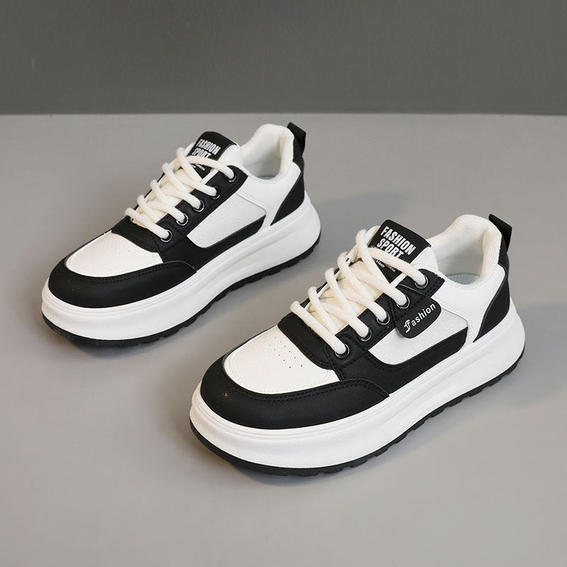Damen modische Sneakers mit dämpfender Laufsohle und atmungsaktiver Oberflächenstruktur