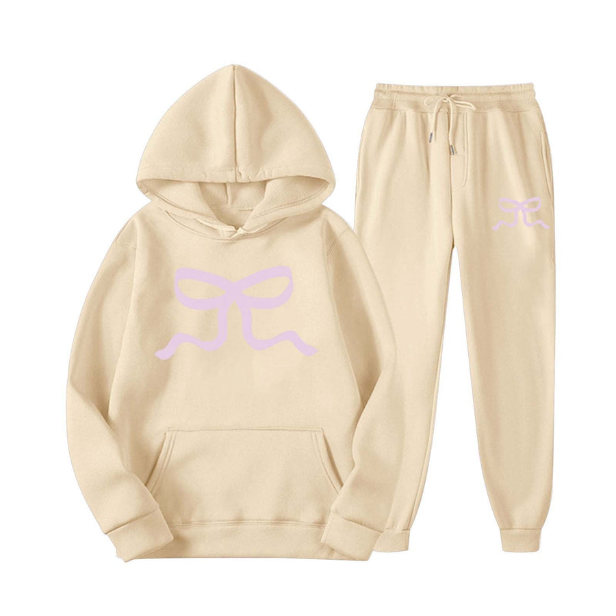 Damen lässiger Hoodie und Jogginghose Set