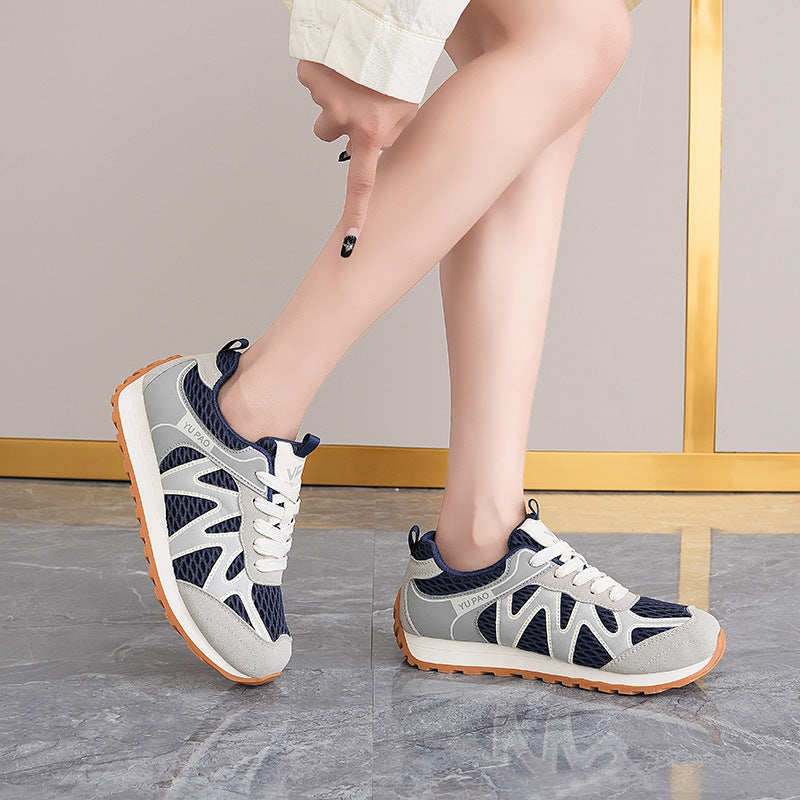 Damen Atmungsaktive Sport Sneakers mit rutschfester Sohle und dämpfendem Fußbett