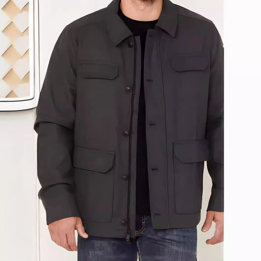 Herren Übergangsjacke mit praktischen Taschen und modernem Schnitt Aliams