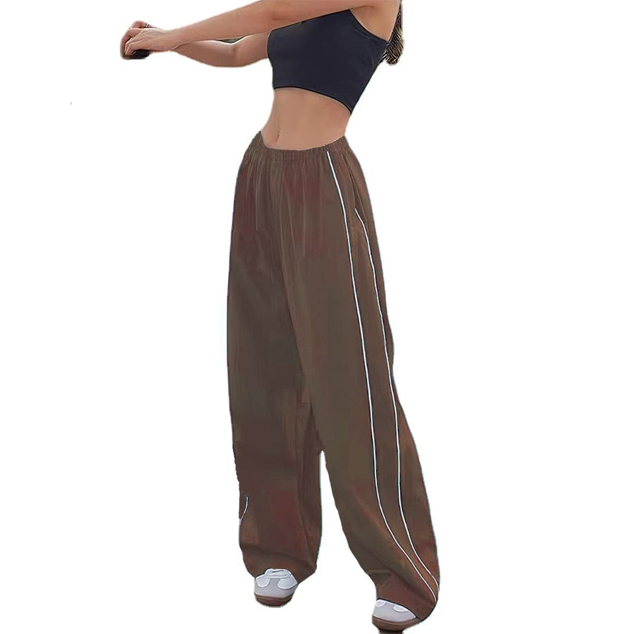 Damen Sportliche Hose mit weitem Schnitt und elastischem Bund Heidi-Mode