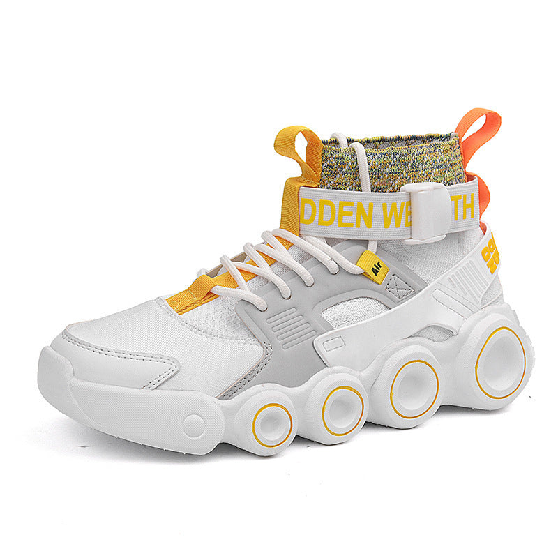 Damen Streetwear High-Top Sneakers mit innovativem Riemensystem