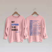 Damen Sweatshirt mit inspirierendem Schriftzug und historischem Motiv