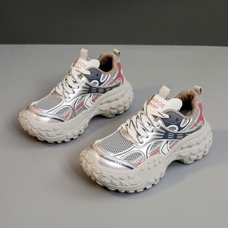 Damen sportliche Lauf-Sneaker mit stoßdämpfendem Komfort und atmungsaktiver Konstruktion