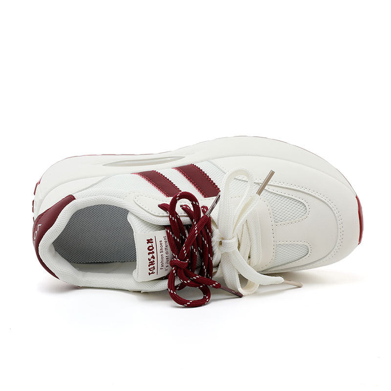 Damen modische Sneakers mit robustem Profil und atmungsaktiver Mesh-Oberfläche