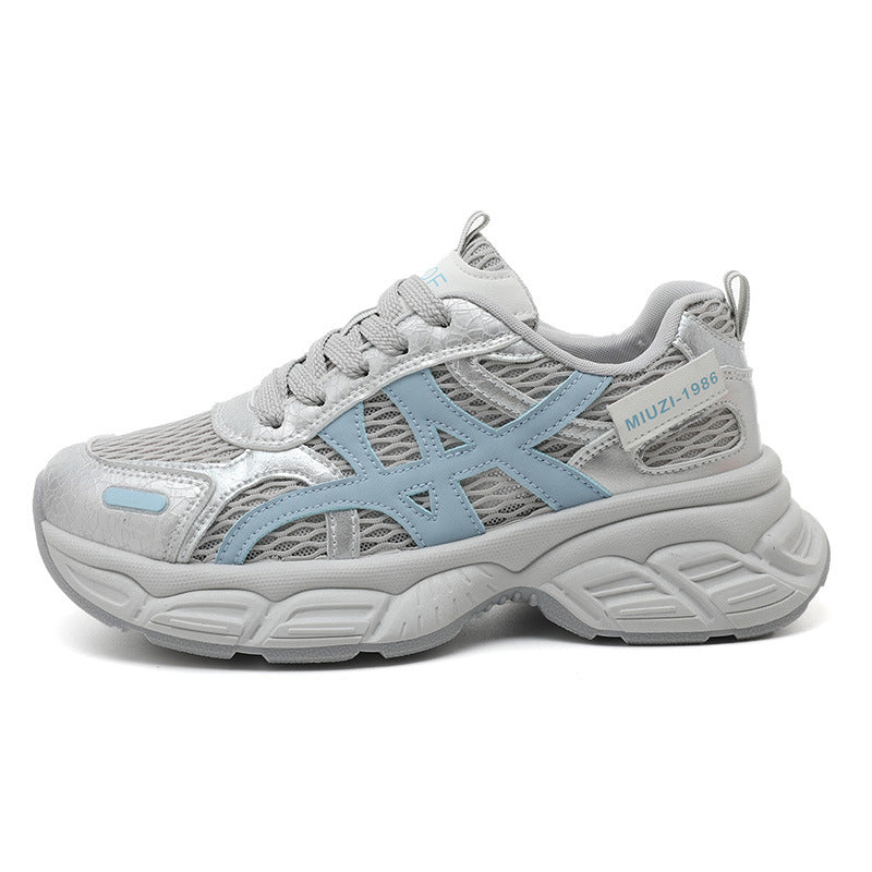 Damen Sportliche Mesh-Sneaker mit atmungsaktiver Laufsohle