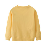 Mädchen Sweatshirt mit buntem Regenbogen und Hasenmotiv Drune