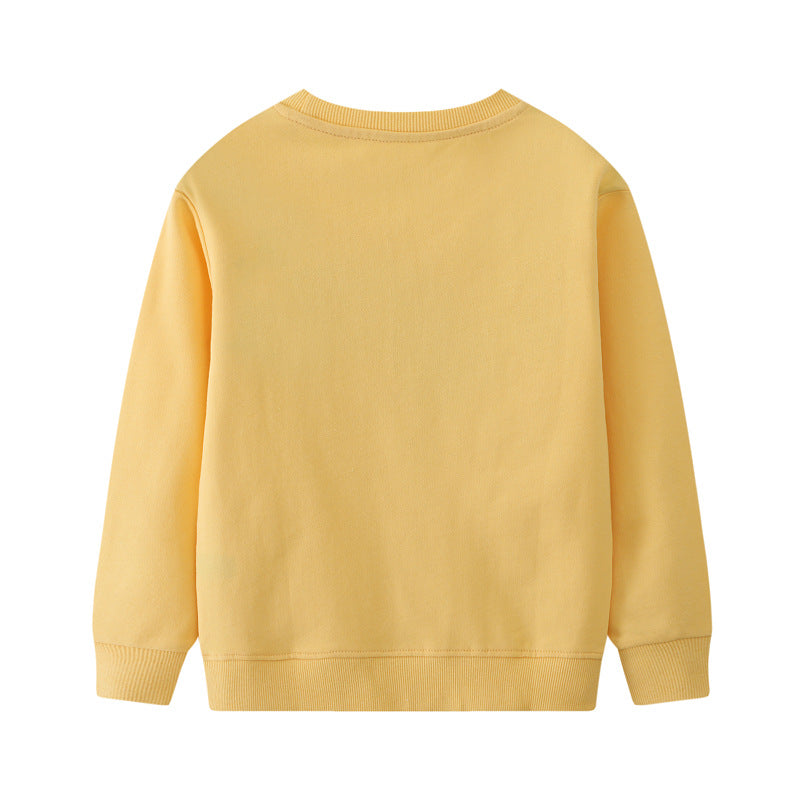 Mädchen Sweatshirt mit buntem Regenbogen und Hasenmotiv Drune
