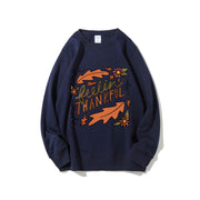 Damen Sweatshirt mit buntem Herbstmotiv und inspirierendem Schriftzug