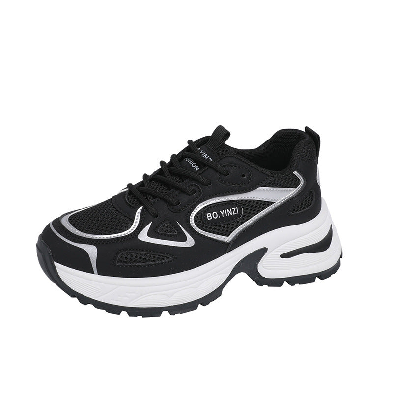 Damen Sportliche Sneakers mit atmungsaktivem Mesh-Obermaterial und stoßdämpfender Sohle
