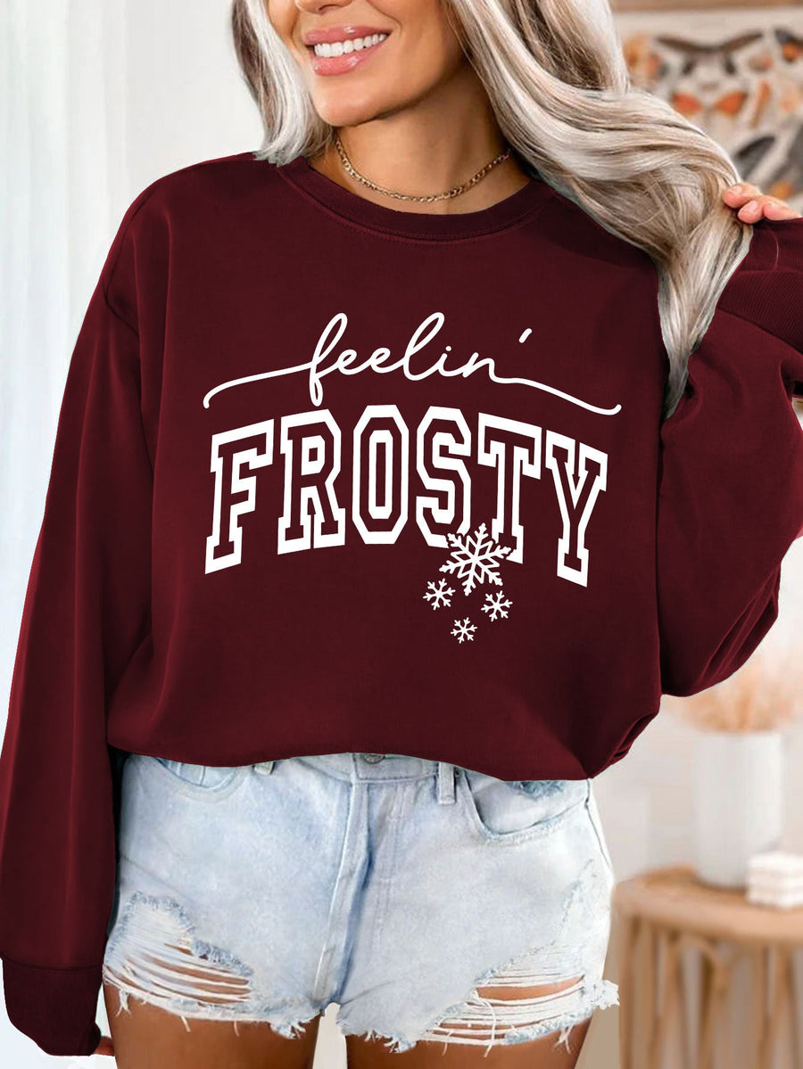 Damen Sweatshirt mit grafischem Aufdruck