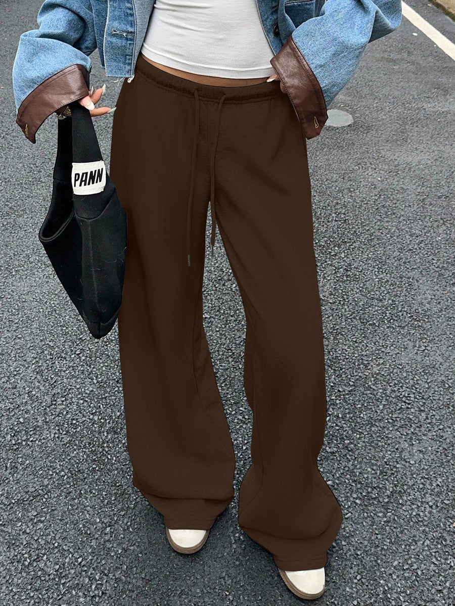 Damen bequeme Sweatpants im weiten Schnitt