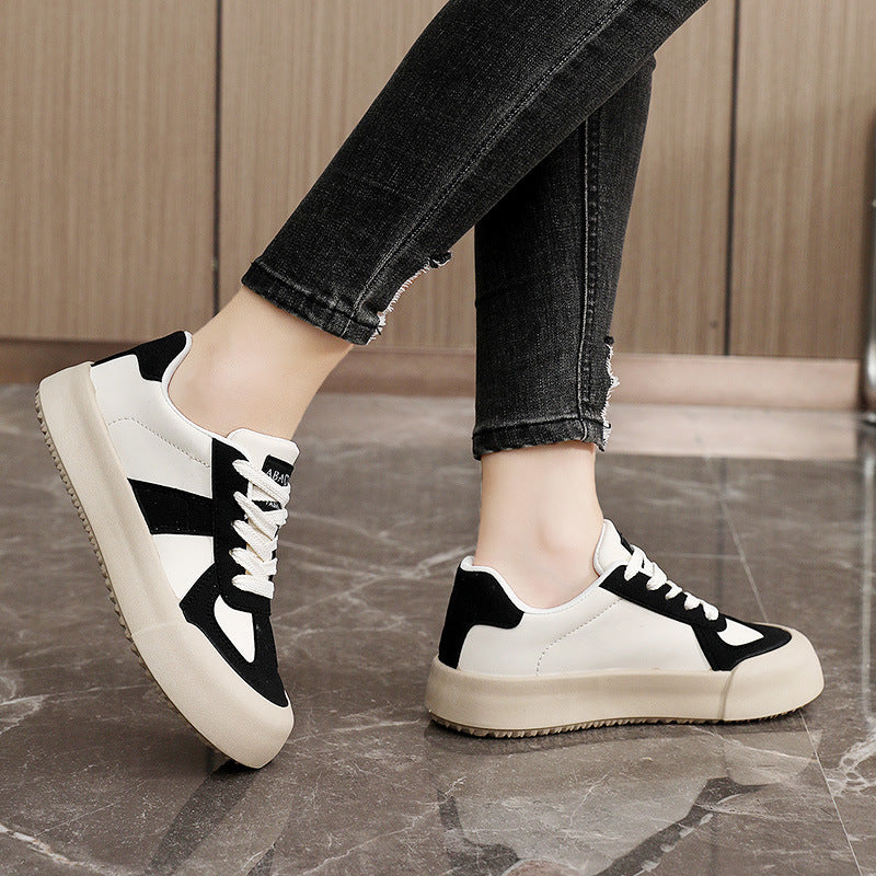 Damen modische Sneaker mit hochwertigem Wildleder und atmungsaktivem Mesh-Obermaterial