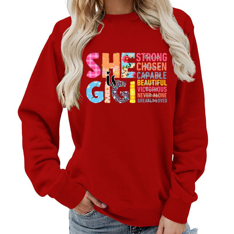 Damen Sweatshirt mit inspirierendem Text-Design