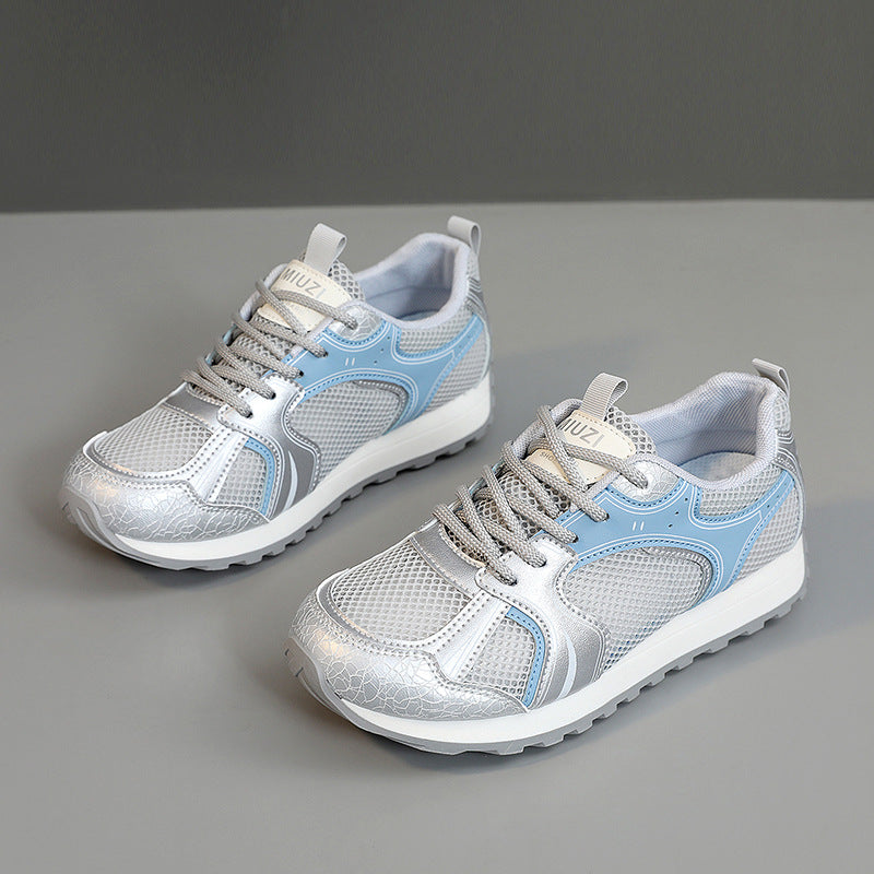 Damen Sportliche Sneakers mit atmungsaktivem Mesh-Obermaterial und stoßdämpfendem Fußbett