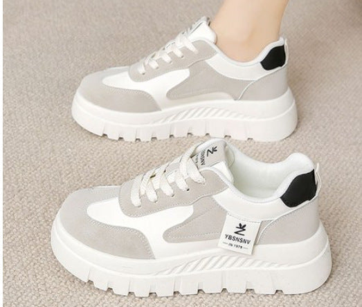 Damen Sportliche Plateau-Sneakers mit komfortabler Polsterung und robustem Obermaterial