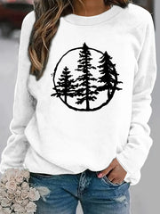 Damen Sweatshirt mit coolem Naturmotiv und lässigem Schnitt