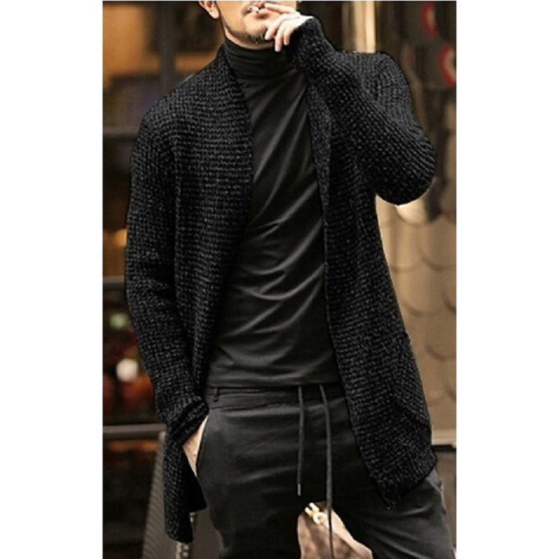 Herren lässige Strickjacke mit stylishen Details Aliams
