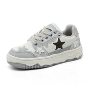 Damen Sportliche Sneakers mit modischem Stern-Design und atmungsaktiver Oberflächenstruktur