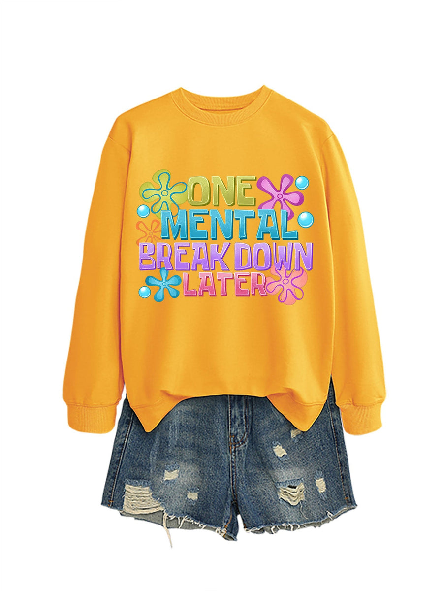 Damen Sweatshirt mit kreativem Aufdruck
