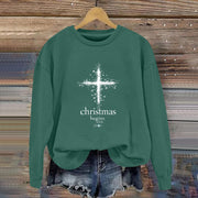Damen Sweatshirt mit christlichem Motiv und weichem Innenfutter