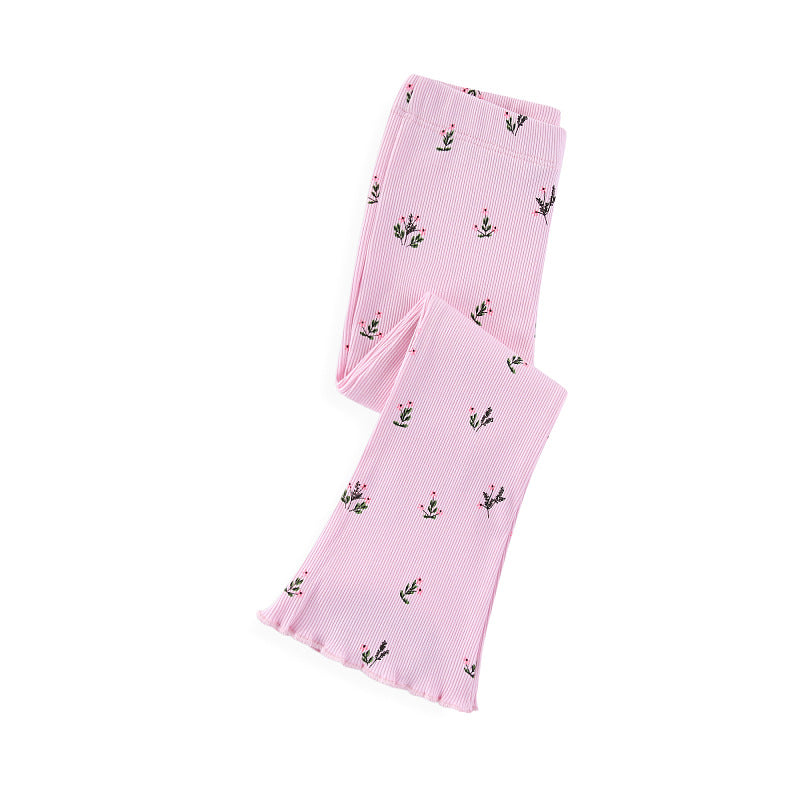Mädchen Schlagleggings mit floralem Muster Drune