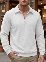 Eliyahu - Stylische Langarm Jacke Mit Halbem Reißverschluss
