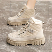 Damen Winterliche High-Top Boots mit kuscheligem Innenfutter und rutschfester Sohle