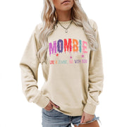 Damen Sweatshirt mit kreativem Zombie-Motiv