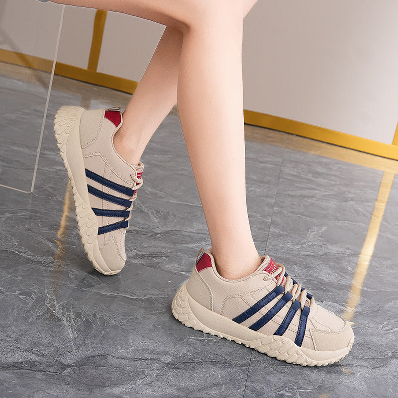 Damen sportliche Freizeitsneaker mit stabiler Sohle und atmungsaktivem Obermaterial
