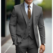 Eleganter Slim Fit Hochzeitsgastanzug für Herren | Jacke, Weste und Hose