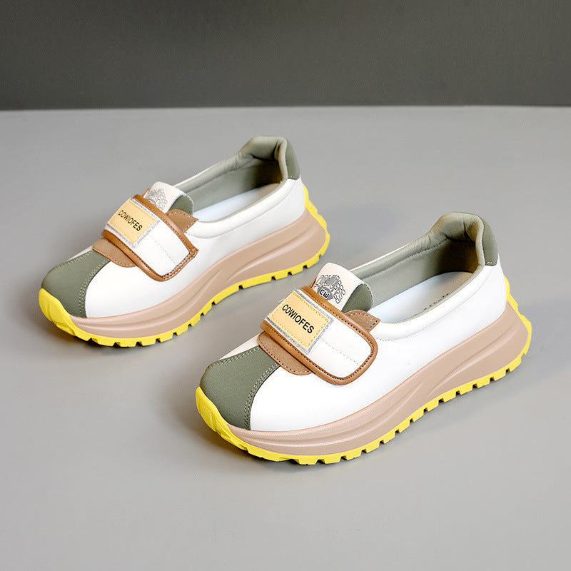 Damen Sportliche Sneakers mit praktischer Klettverschluss-Optik und ergonomischer Sohle
