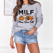 Damen Sweatshirt mit herbstlichem Essenzen-Motiv und inspirierendem Schriftzug