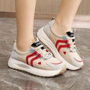 Damen trendy Sneakers mit hoher Dämpfung und atmungsaktivem Mesh-Obermaterial