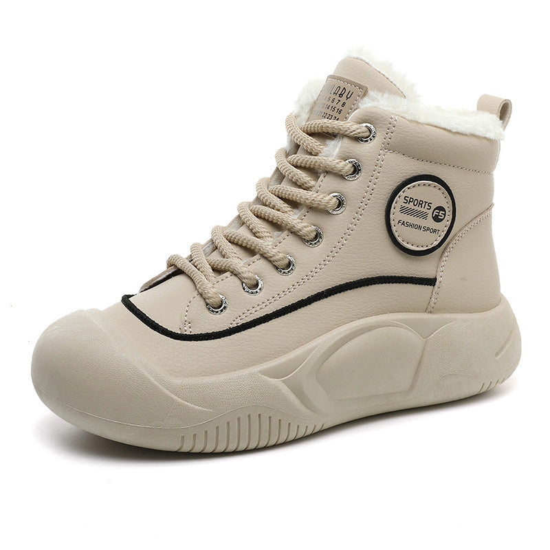Damen Hochkomfortable Winter Sneakers mit isolierendem Fleece-Futter
