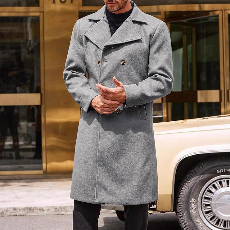 Herren eleganter wendbarer Wollmantel Aliams