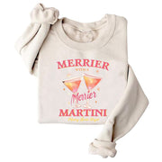 Damen Sweatshirt mit kreativem Cocktailmotiv und lässigem Schnitt