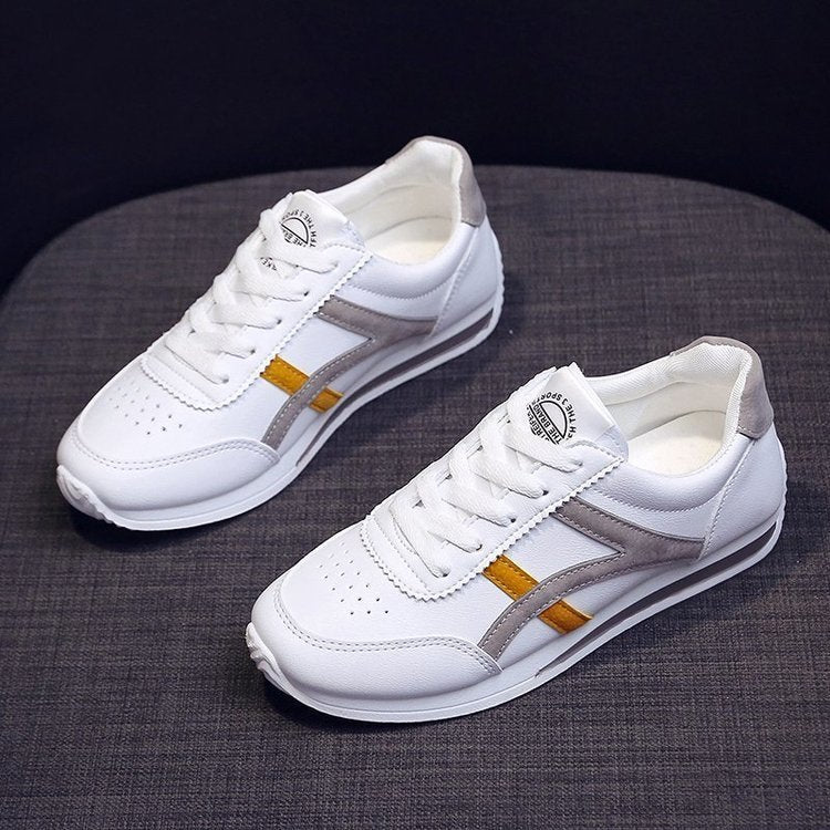 Damen Retro-Inspirierte Freizeitschuhe mit atmungsaktiver Lederoberfläche und bequemer Dämpfung Heidi-Mode